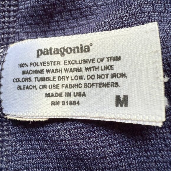 Patagonia Size M Blue Capilene Pull On Midweight Bottoms Baselayer Pants - Picture 3 of 13